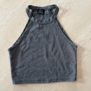 Gray Zara Women's Halter Top Sz Small